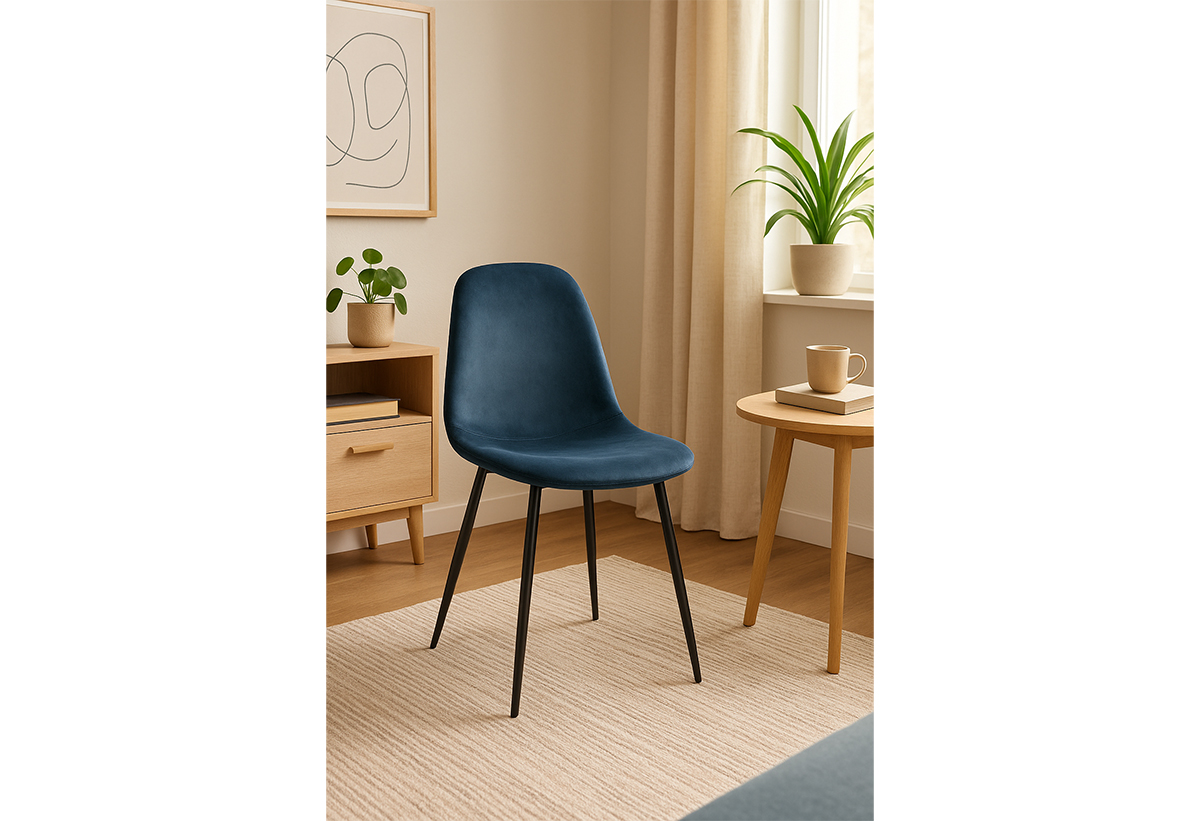 Απεικονίζεται η καρέκλα σε σαλόνι.